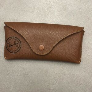 Ray-Ban Brown Leather Sunglasses Case
